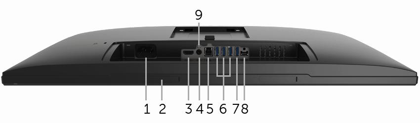 (Zakryto pod snímatelnými plastovými deskami) 3 Konektor pro port HDMI Připojte počítač pomocí kabelu HDMI.