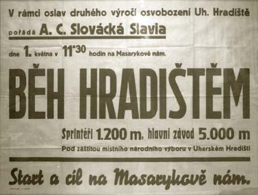 Tradici zahájil domácí Slavík Už dva roky po svém vzniku (1921) uspořádal Atletik Club Slovácká Slavia premiérový běh městem.