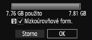 1 2 Vyberte položku [Formátovat kartu]. Na kartě [51] vyberte položku [Formátovat kartu] a stiskněte tlačítko <0>. Naformátujte kartu.