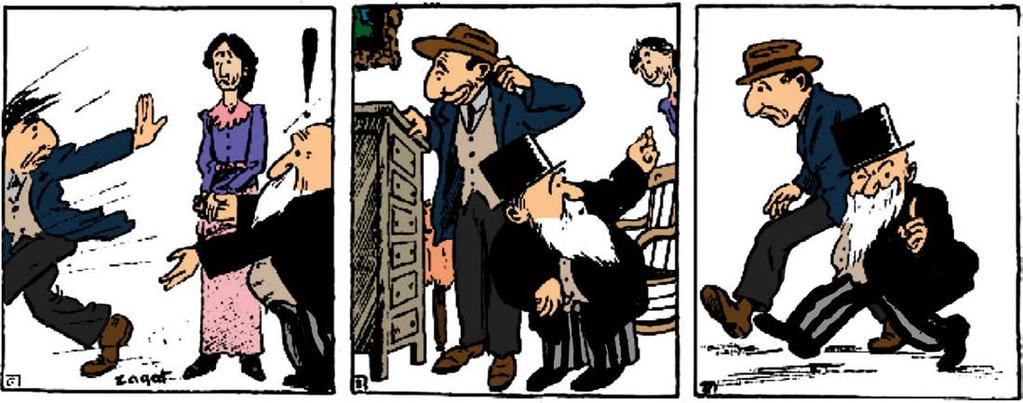 Nelehký život amerického dohazovače Původní komiks s dohazovačem Gimplem vychází ze starších evropských vzorů a až na výjimky používá poněkud archaickou techniku, při které jsou dialogy v