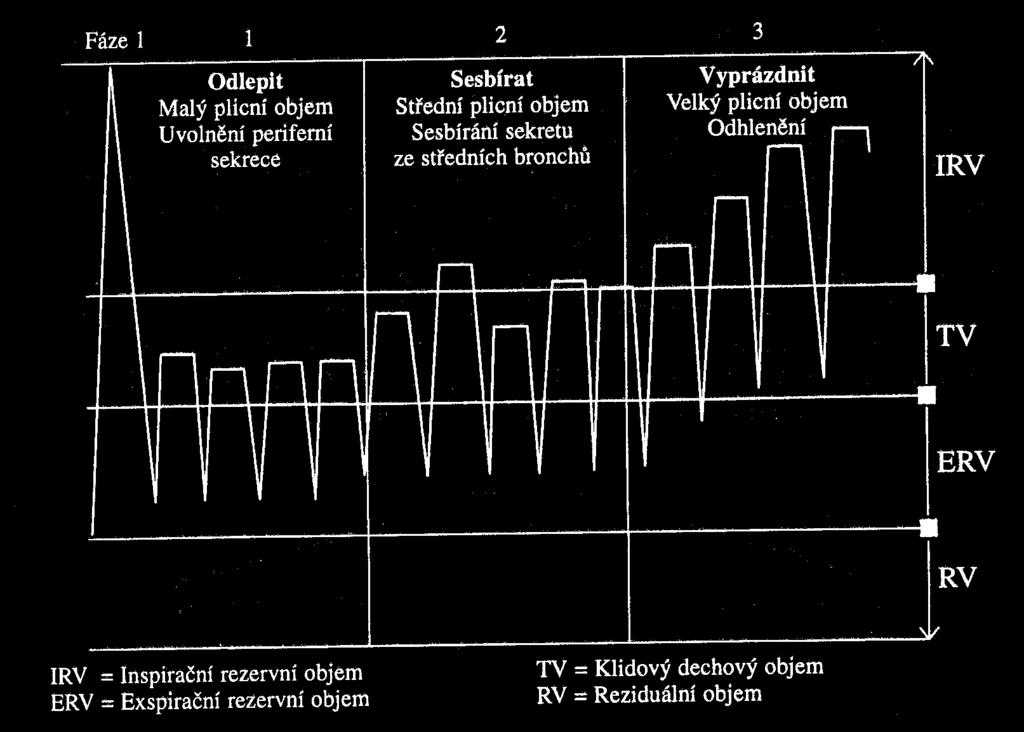 kontrolou kašle a s využitím ústní (retní)