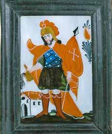 František z Assisi, jihočesko-rakouské pohraničí, 1. třetina 19. stoetí, obrázek z pozůstaosti Z. Braunerové Sv. Forian - ochránce proti ohni, jihočesko-rakouské pohraničí, 2. čtvrtina 19.