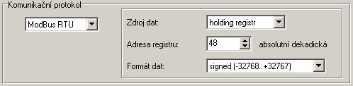 B) Komunikační protokol ModBus RTU RTU ModBus formát příkazu: Adresa zařízení Kód Data CRC 1 byte 1 byte n byte 2 byte Podporované formáty odpovědi: Adresa zařízení Kód Počáteční adresa Počet