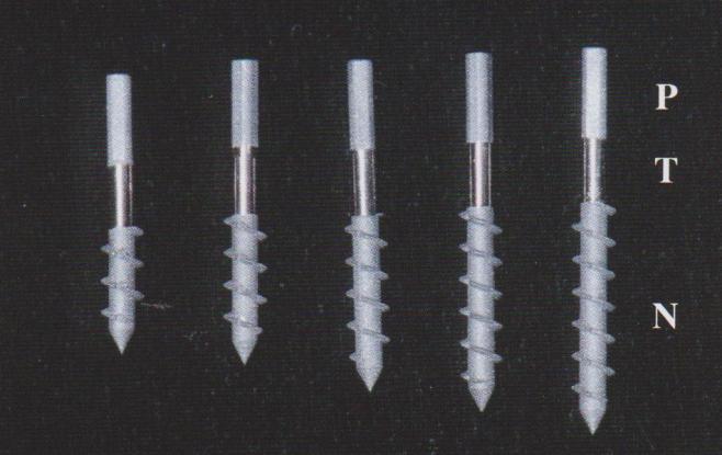 Při výkonu je implantát zašroubován tak hluboko, že je jeho hrot fixován v protilehlé kompaktě. V dolní čelisti je tvořena v bradové krajině hranou mandibuly.