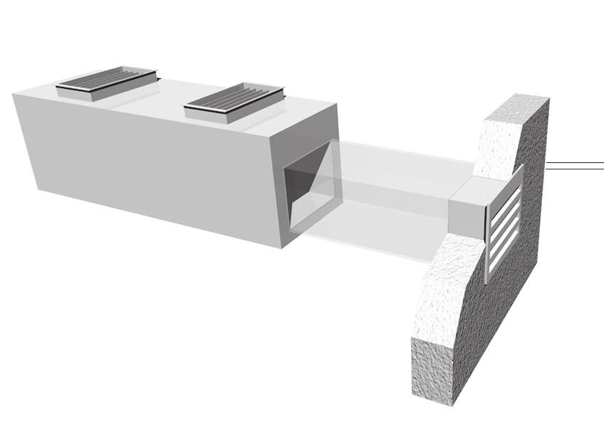 Příklad výpočtu: METOIK NÁVRHU PROTIHLUKOVÉ ŽLUZIE Výpočet: L v = 1log (1 Lpv/1 + 1 Lpž/1 ) + dl Lp v = Lw 1 + 1 log Lp ž = Lw ž () + 1 log Lw 1 = Lw - t - R = Entfernung eines Punktes von der