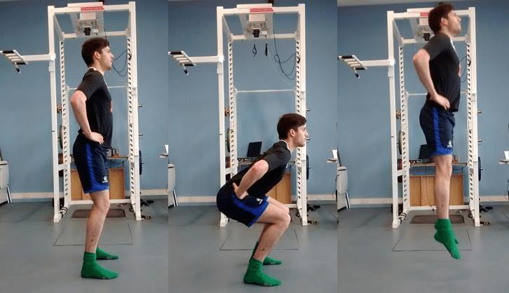 Test vertikálního výskoku (CMJ- countermovement jump) Brown (2015) říká tento test je používán jako měření rychlé síly dolní poloviny těla.