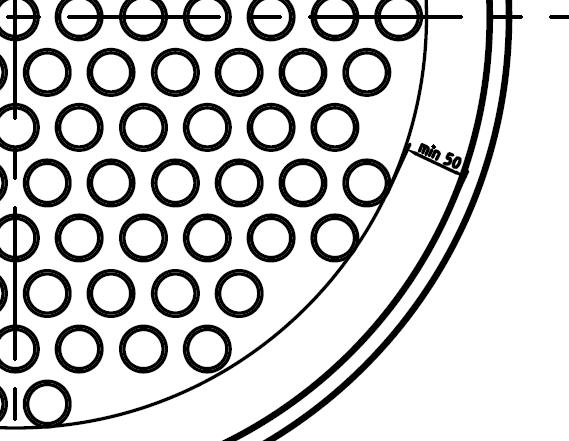 Vysoké učení technické v Brně Fakulta strojního inženýrství brázek 5: rozvržení trubek v ekonoizéru Vzhlede k nižší teplotě spalin bude projev