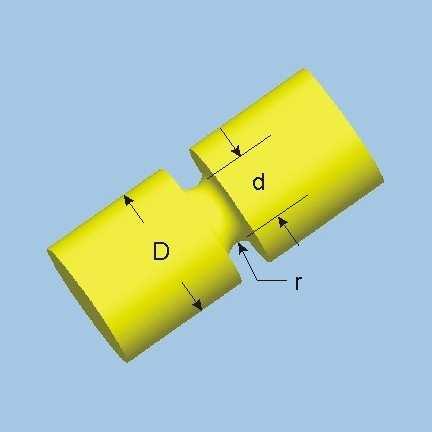 Materiálu pro hliníkový plochý vzorek odpovídá materiál AlCu4Mg (ČSN 42 423) a pro kruhový vzorek je to materiál AlCuMg2 (ČSN 42 423).