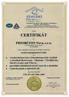 V rámci neustálého zvyšovaní kvality výrobků jsme v roce 2011 zahájili činnost vlastní podnikové laboratoře, která ve spolupráci s externími laboratořemi provádí