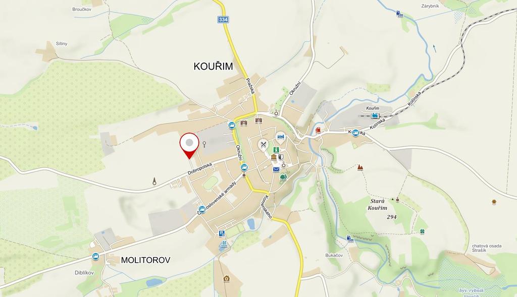 Poloha: Adresa: ulice Nová, 281 61 Kouřim, okres Kolín, Středočeský kraj, Česko GPS: 50 00'10.66"N, 14 58'07.