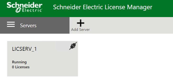 Spusťte License Manager, který byl nainstalován v bodě 1; v nabídce Start klepněte na Schneider Electric License Manager. Otevře se Vám Internet Explorer s úvodní obrazovkou License Manageru.