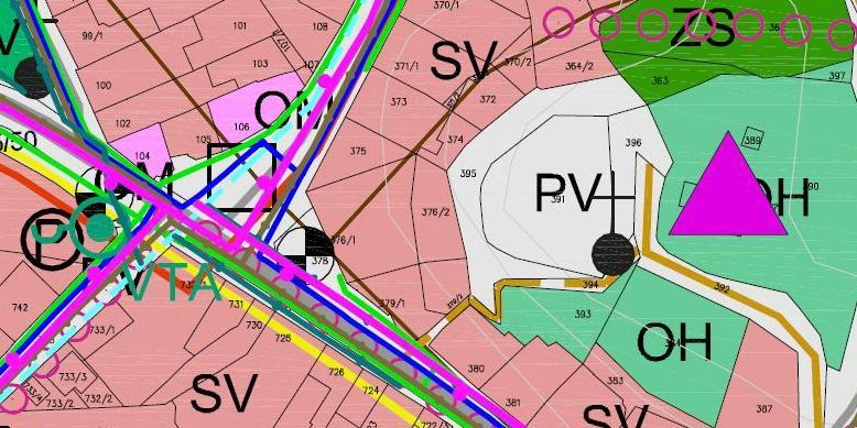 3. INFORMAČNÍ PANEL Lelekovice náves Územní plán Lelekovice PV