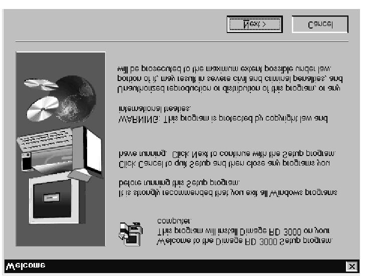Instalace programového vybavení Instalace programového vybavení Windows 95/98/NT Při instalaci programového vybavení postupujte podle následujících pokynů.
