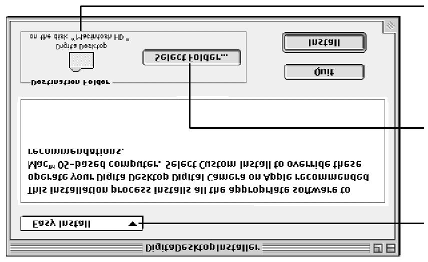 Instalace programového vybavení 7. Klepněte na tlačítko Install (Instalovat). Začne instalace softwaru. Postupujte podle pokynů na obrazovce.