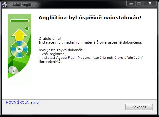 instalaci ručně.) 1.3.5. Okno Instaluji soubory : Probíhá vlastní instalace multimediálních materiálů.