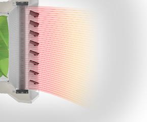 Ideální spolupráce opláštění, ventilátoru a difuzéru