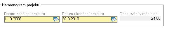 Datum zahájení projektu oblast vykazovaná v Benefit7 Datum zahájení projektu je shodné s datem zahájení skutečné realizace projektu, přičemž výdaje jsou způsobilé nejdříve od data 1.1.2007.