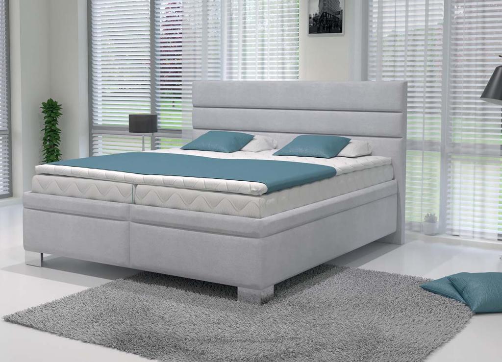 boxspring Laura dříve 27 850, od21 340, +400Kč zalátku B Boxspring neboli kontinentalní postel Ložná plocha: