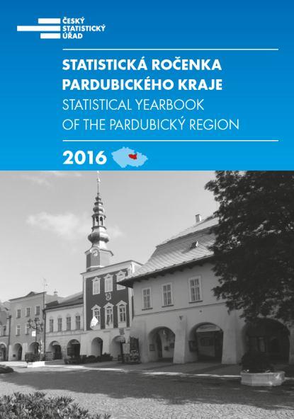 Pravidelně vydávané regionální publikace STATISTICKÁ ROČENKA PARDUBICKÉHO KRAJE data také z externích zdrojů řada grafů a barevných kartogramů pohled na demografický, ekonomický a sociální vývoj v