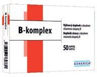 B3, B5, B6, B7) vrátane kyseliny listovej (B9) a vitamínu B12.