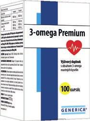 ) 8,70 ZDRAVÉ SRDCE 12,00 3-omega Premium 100 kapsúl Extra čistý rybí olej získaný z rýb divoko žijúcich v