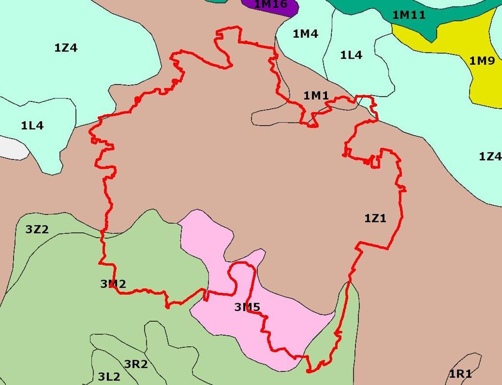 Rozdělení republiky na typy krajiny vychází z práce Typologie české krajiny1 (Löw a spol.) zpracované jako úkol pro MŽP VaV 640/01/03 z listopadu 2005.