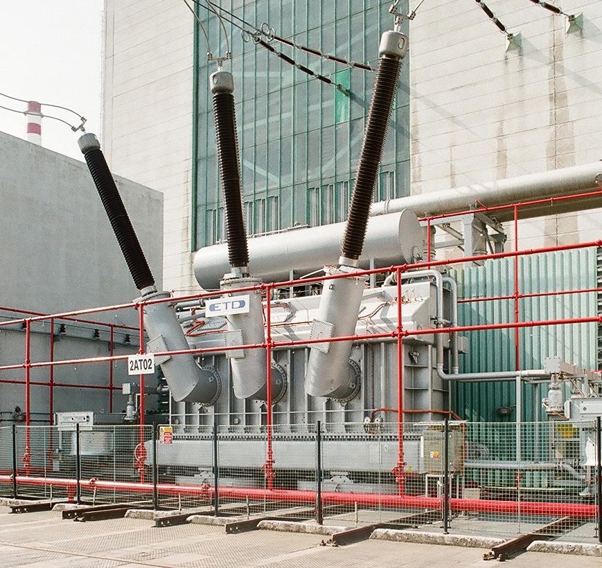 TRANSFORMÁTOR 300 MVA 420 / 15,75 kv Vyrobeno pro: Elektrárna Dukovany Retrofit blokového transformátoru na JE Dukovany po 20 letech provozu.