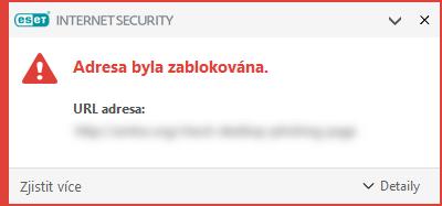 1. Vyléčit/Odpojit vybráním této možnosti zabráníte spuštění nebo stažení aplikace, a zabráníte tak infiltraci systému. 2.