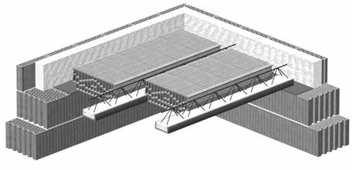 625 500 190 60 250 Keramické stropy HELUZ MIAKO Postup při montáži stropů HELUZ MIAKO Tloušťka stropu 270 mm Tloušťka stropu 290 mm 500 500 625 625 230 40 270 230 60 290 Obvodové ztužující věnce se v