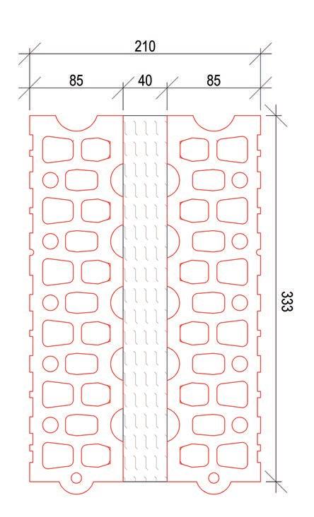 Výrobní závod Dolní Bukovsko Rozměry d x š x v (mm) 333 x 210 x 249 Rozměrové tolerance d x š x v (mm) T1 x T1 x T2+ analogicky k ČSN EN 771-1 Objemová