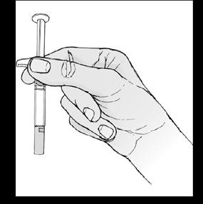 Před aplikací injekce nechte stříkačku na 30 až 60 minut ležet při pokojové teplotě. Ohřívání nijak neurychlujte, například vložením do mikrovlnné trouby nebo ponořením stříkačky do teplé vody. C.