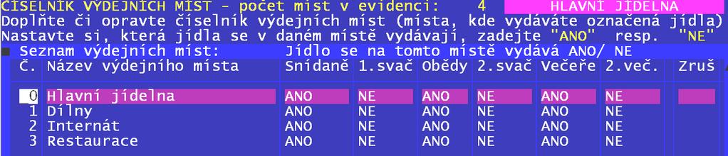 Nerozlišují se velká a malá písmena. okud tak učiníte, lze zapsali a rozdíl o Hodnotu tohoto údaje lze nastavit také všem vybraným strávníkům hromadně přes <F3> - Hromadné nastaví údajů - WEB - 4.