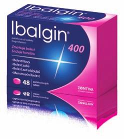 přípravek s účinnou látkou ibuprofen k vnitřnímu užití. Ibalgin Rapidcaps 400 mg měkké tobolky 20 tob.