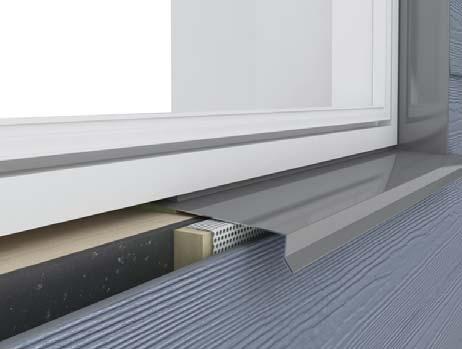 Pro správnou ventilaci dodržujte minimální vzdálenost profilu od desky pod ním 20 mm.