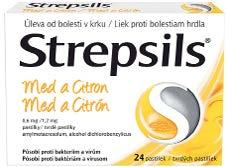 STREPSILS 24 pastilek Proti bolesti v krku. Účinek proti bakteriím, virům a kvasinkám. V akci více druhů.