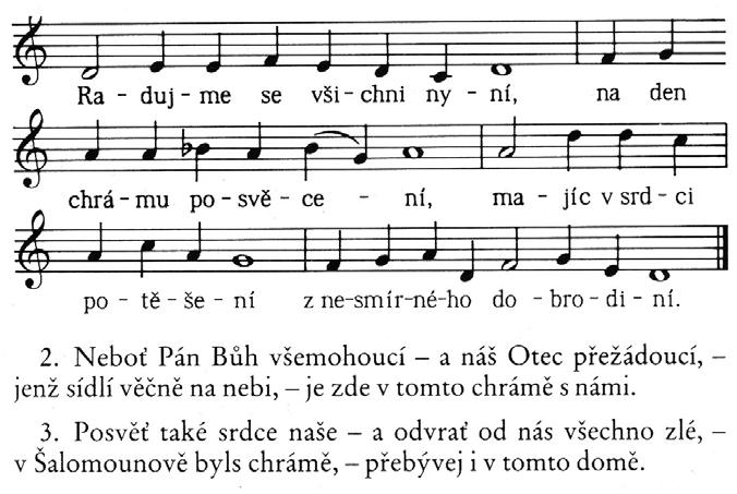 lidem navěky chválit, až zasednou ve tvém věčném království. Neboť ty žiješ a kraluješ na věky věků.