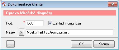 8 Jak zadat lékařskou diagnózu? Tyto informace patří do skupiny zdravotních záznamů, a proto se před zadáváním ujistěte, že máte správně nastavená přístupová práva všech uživatelů IS Cygnus.