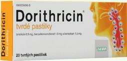HRDLA Dorithricin 20 tvrdých pastiliek 09 0,375 /1 pst 7 49