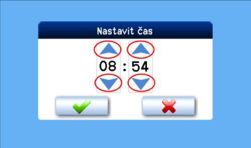 130 Nastavení displeje V této sekci lze nastavit základní parametry displeje: Nastavení podsvícení podsvícení displeje se mění pomocí nastavovacích