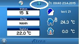 5.134 Indikace výměny filtrů Upozornění výměna filtrů u některých typů jednotek zobrazuje i tlačítko pro potvrzení výměny filtru (jeho stiskem se ukládá datum další výměny filtrů). 5.