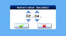 Přepnutí TS/NTS Nastavení topné nebo netopné sezony, případně automatického přepnutí. Ne vliv vstupu IN (vstup analogového ovládání) se uplatní vždy.