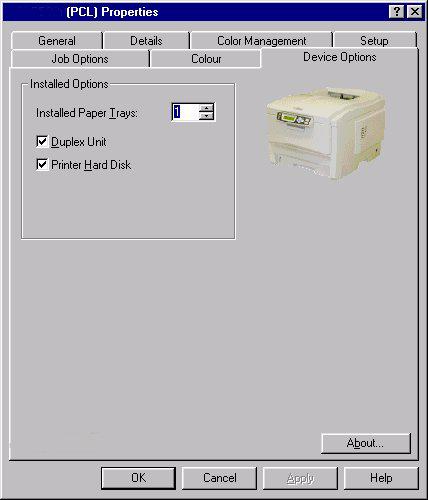Nové překryvy se nyní zobrazí v seznamu Defined Overlays (Definované překryvy) v okně Printer properties (Vlastnosti tiskárny). 6.