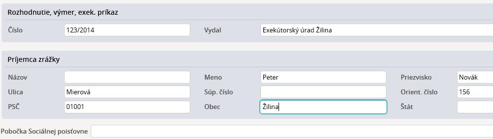 Pri zobrazení položiek čiastočnej systémovej výplatnej pásky vidno všetky položky, pôvodne vypočítané, aj tie pridané do opravy ručne.