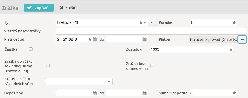 Výpočty exekučných zrážok vyživovaných osôb nezapočíta.
