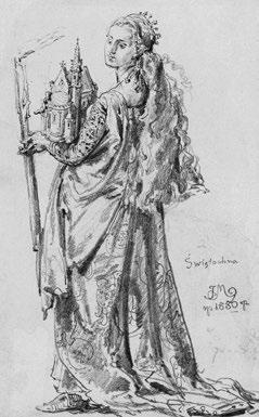 ÎENY âesk CH PANOVNÍKÒ ve faktech, m tech a otaznících III. Jeden z fiktivních portrétů české královny Svatavy Polské od malíře Jana Matejka. Její skutečná podoba není známá.