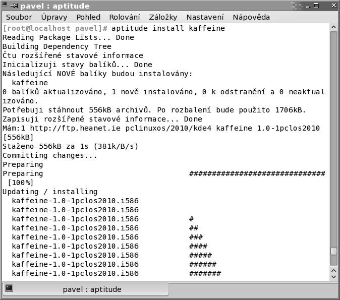 Instalace pomocí Aptitude 203 Jak provést upgrade nainstalovaných balíčků # aptitude upgrade Instalace nového balíčku # aptitude install nazev-balicku Odinstalace baličku # aptitude remove