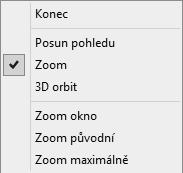 Základní zobrazení objektů ve výkresu ZOOM Rychlý Rychlý mód zjednodušuje zoom. Volba Rychlý je implicitní volbou příkazu zoom.