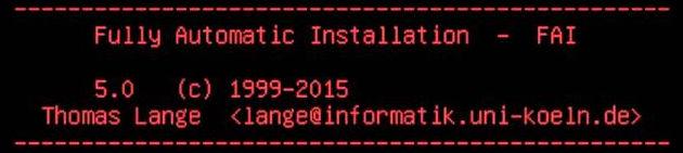 Automatizace instalace - FAI FAI = Fully Automatic Installation https://fai-project.org/ 19 let vyvíjený projekt Automatická instalace různých distribucí.
