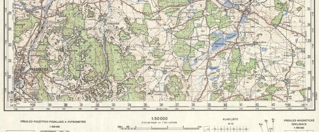 Rozdělení map podle měřítek větší výjimečná měřítka 1 : 1 000 1 : 2 000 1