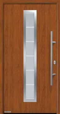 Dvojfarebné domové dvere a bočné diely Domové dvere v harmónii s interiérovými dverami Vytvorte si Vaše domové dvere Thermo65 vo vyhotovení Decograin Zlatý dub, Tmavý dub alebo Titan Metallic CH 703